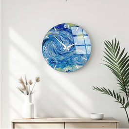 Wallity Reloj de pared decorativo de cristal Multicolor 40 cm